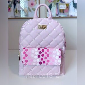 BETSEY JOHNSON Bag LBFARAH Backpack - Pink Polka Dots
